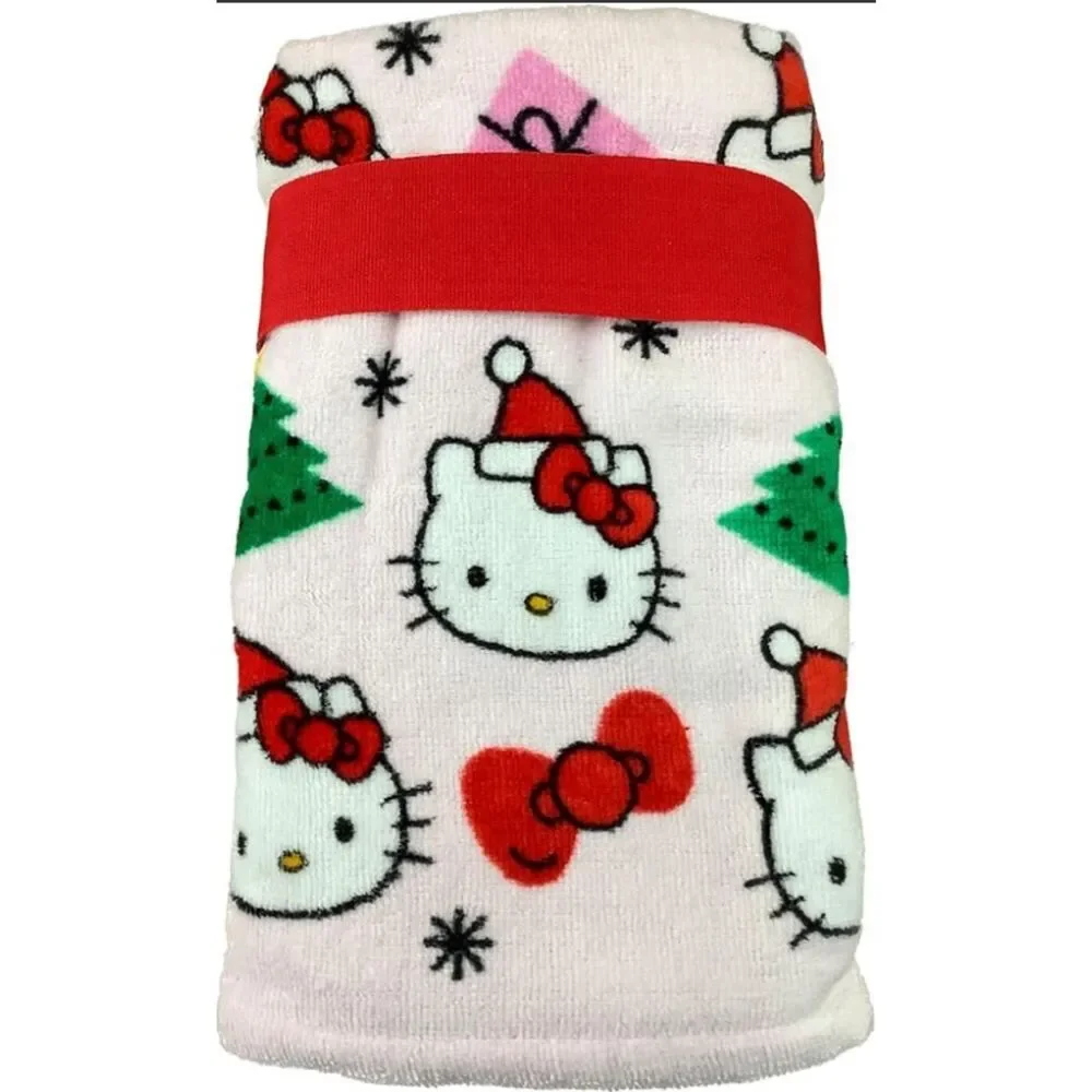 HELLO KITTY Set Of 2 Kitty Trees And Bows Hand Towels